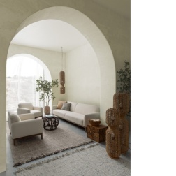 Divano 3 posti Detroit naturale Boucle' Bizzotto